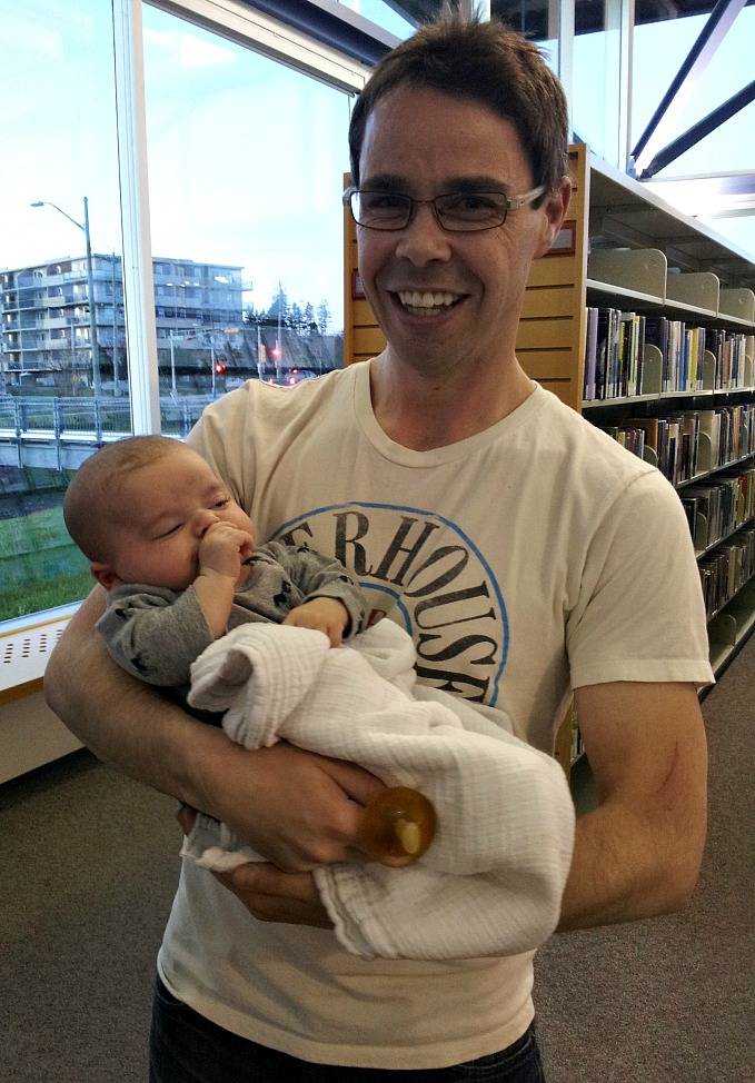 Keir Lowther with his adorable10 week old son named Theo